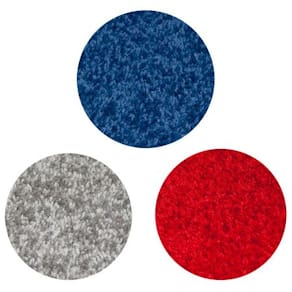 Matta rund 400 cm blå