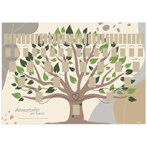 Schmuck-Ahnentafel RNK Illustrierter Baum, A1, 6 Generationen