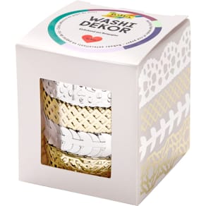 Washi Tape Folia, 4 Rollen, sortiert