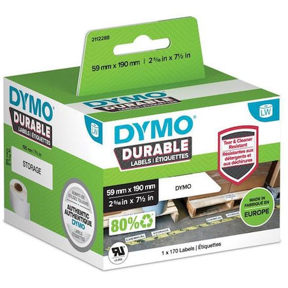 Etikett DYMO Durable 59mm x 190mm (170)