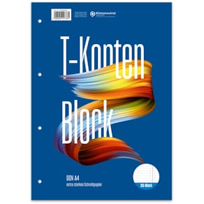 Kontenblock STAUFEN Original Style, A4, 25 Blatt, 80g, 4-fach