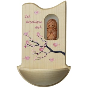 Weihwasserkessel Schutzengel, rosa