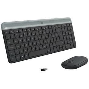Tastatur- und Maus-Set Logitech MK470 Slim Combo, kabellos, graft