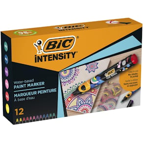 Paintmarker BIC Intensity, geassorteerde kleuren, set van 12