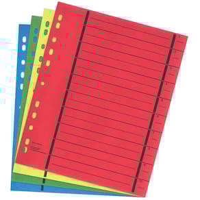 Trennblätter A4, 40 Stück, sortiert