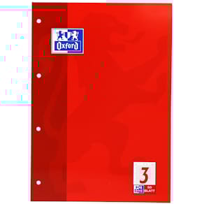 Arbeitsblock Oxford Lin. 3, A4, 50 Blatt, kopfgeleimt