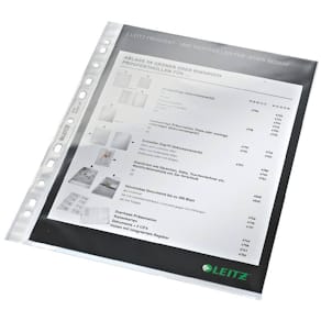 Prospekthülle Leitz Standard, A4, 0,08 mm, glasklar, Multilochung