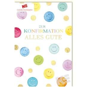 Glückwunschkarte Konfirmation, mit Umschlag, bunt