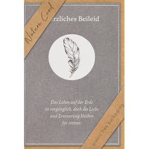 Trauerkarte BSB Nature Card, bunt, 11,5 x 17 cm, mit Umschlag