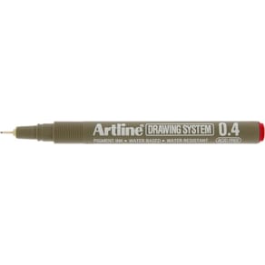 Artline Drawing System 0.4 rød