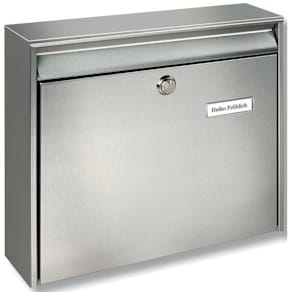 Briefkasten BURG-WÄCHTER Borkum, Edelstahl, silber