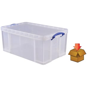 Opbergdoos Really Useful Box 64 liter, transparant, per stuk