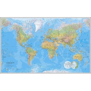 Affisch Världskarta