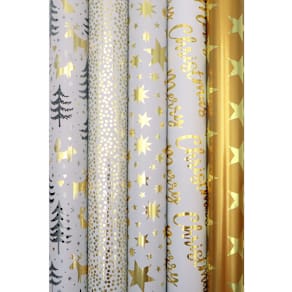 Geschenkpapier BRAUN + COMPANY Metallicpapier, 1,5/2 m x 70 cm