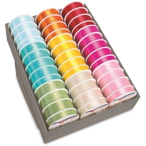 Zierband Satin Uni, sortiert