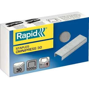 Häftklammer Rapid Omnipress, 30ark, 1000/fp