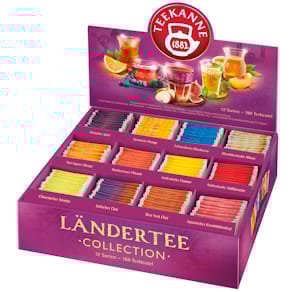 Teebeutel TEEKANNE Ländertee Collection Box, 180 Beutel