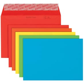 Briefumschlag Elco Color, C6, 20 Stk., sortiert