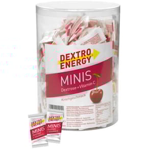 Traubenzucker Dextro Energy Minis, Kirsche, 300 Stück (Runddose)