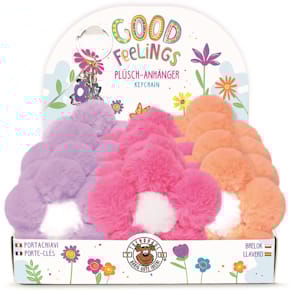 Schlüsselanhänger TRENDHAUS Plüsch Blume, sortiert