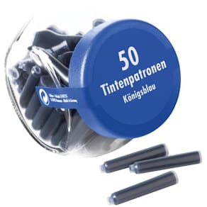 Inktpatronen Pelikan 4001, bokaal met 50 stuks, blauw