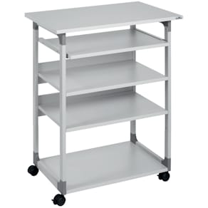 Computertisch Durable Trolley 75 VH, mobil, grau