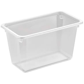 Plastbakke Færch 1-rums rektangulær 1100 ml, PP klar, 384 stk