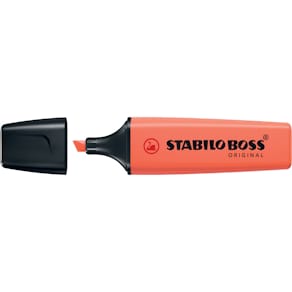 Textmarker STABILO BOSS ORIGINAL Pastel, korallrot
