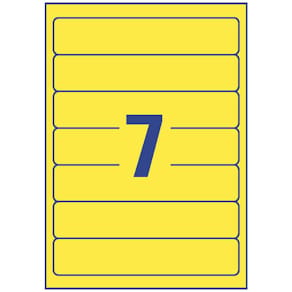 Ordneretikett Avery Zweckform, 38 x 192 mm, gelb