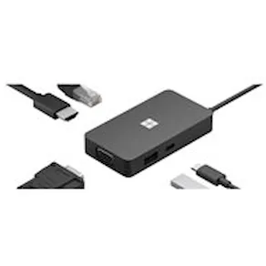 Microsoft USB-C Travel Hub - Dockningsstation - USB-C - VGA,