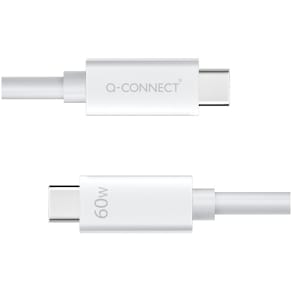 Daten-/Ladekabel Q-CONNECT USB-C 3.2, 1,2 m, weiß