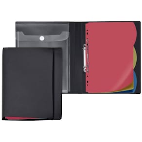 Ringmappe VELOFLEX Diamond, A4/2R, schwarz