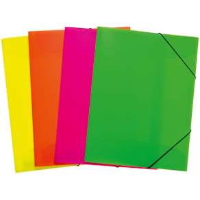 Gummizugmappe HERMA PP, A3, neon, sortiert (12 Stück)