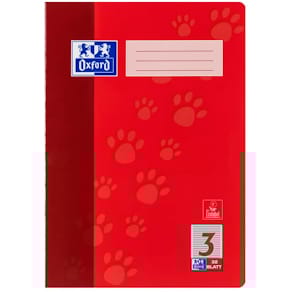 Schulheft Oxford Optik Paper, A4, 32 Blatt, Lineatur 3, bunt