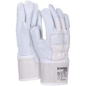 Arbeitshandschuhe Donau, Gr. 10,5 = XL, 1 Paar, grau/weiß