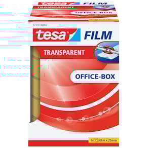 Klebefilm tesa tesafilm, 6 Rollen, 25 mm x 66 m, transparent