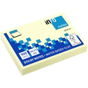 Haftnotizblock Info, 100 Blatt, gelb