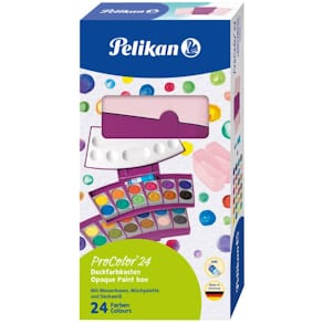 Farbkasten Pelikan ProColor, 24 Farben, beere/rosa