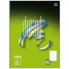 Collegeblock Ursus Style, A4, 80 Blatt, punktkariert, weiß