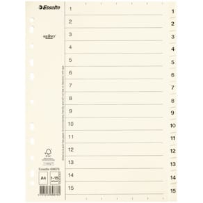 Register Servo A4/1-15 ofärg.