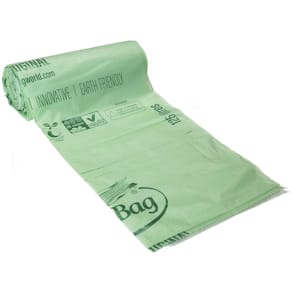 Plastsäck BIOBAG 125/150L 35my grön10/rl