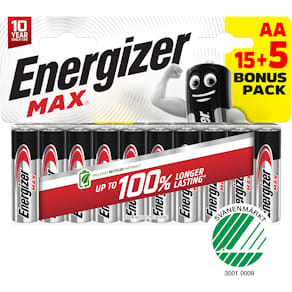 Energizer MAX AA/E91 (15+5 pack)