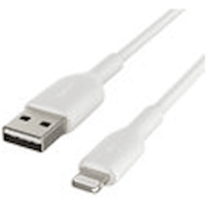 BOOST CHARGE Lightning to USB-A Cable, 1M, White