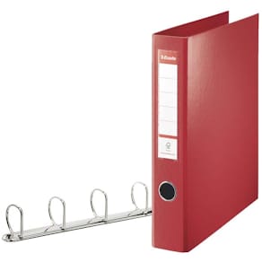 Ringbind combi PP A4+ 4DR 40mm rød