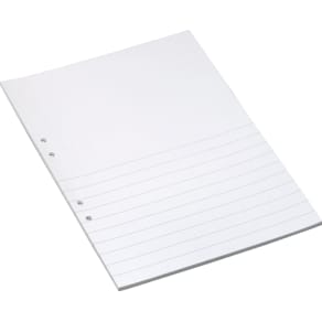 Arbetsblad A4 ½ sida linjerat 500/fp