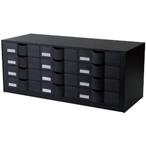 Sortierablage Paperflow 9H444L1.01, 12 Fächer, schwarz