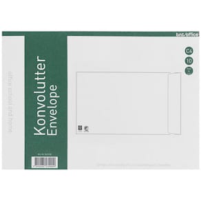 Selvklæbende lomme, kortside åben, hvid, permanent, 10 stk