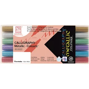 ZIG Calligraphy Metallic 6/etui