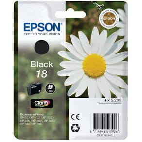 Epson 18 - 5.2 ml - svart - original - blister
