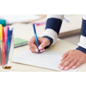 Bläckkulpenna BIC Soft Feel Clic Medium Svart, 12st